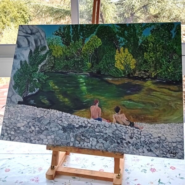 Les garçons à la rivière