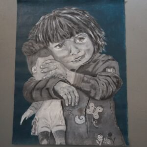 Les mains sur les yeux