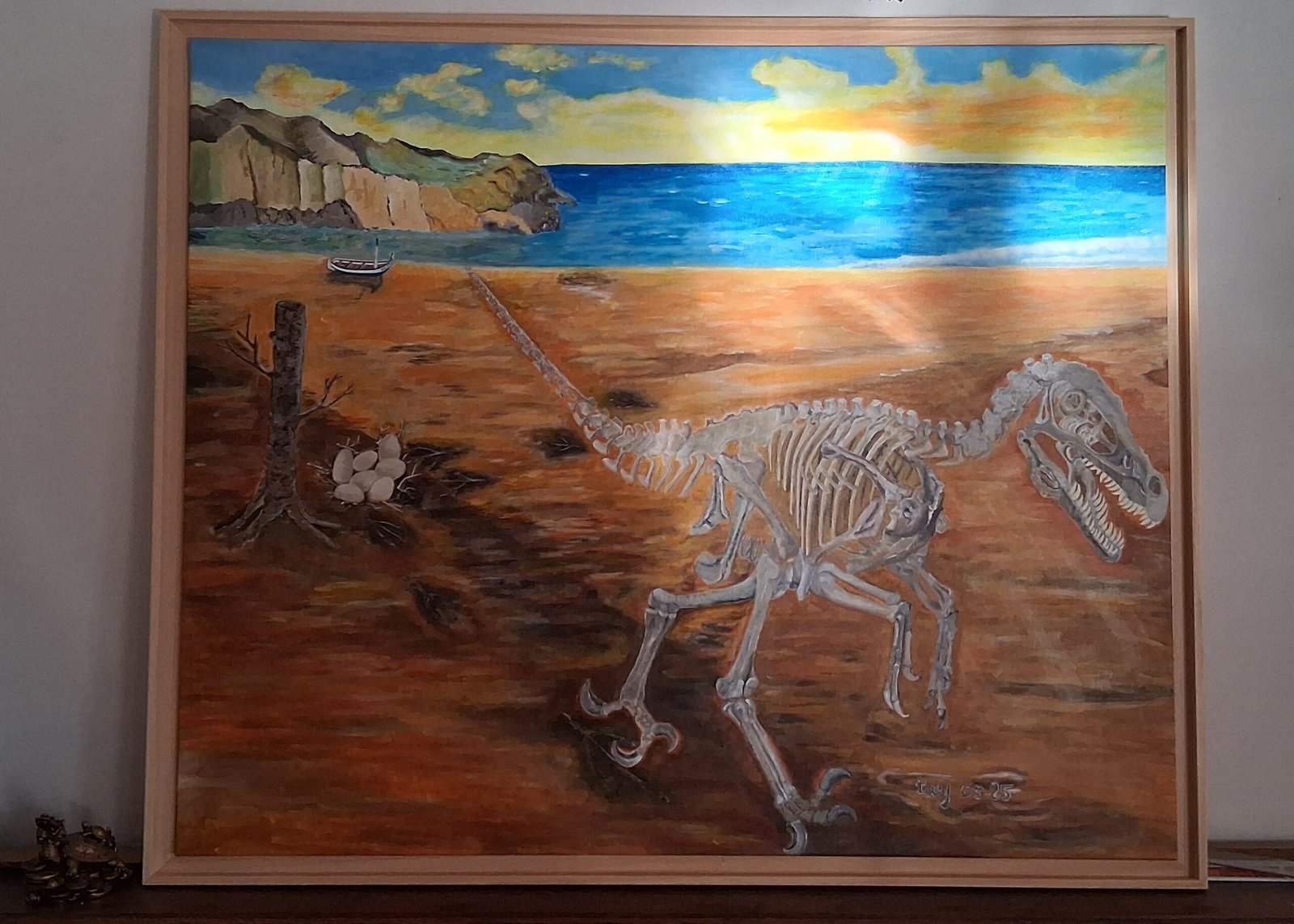 The shadow of the raptor